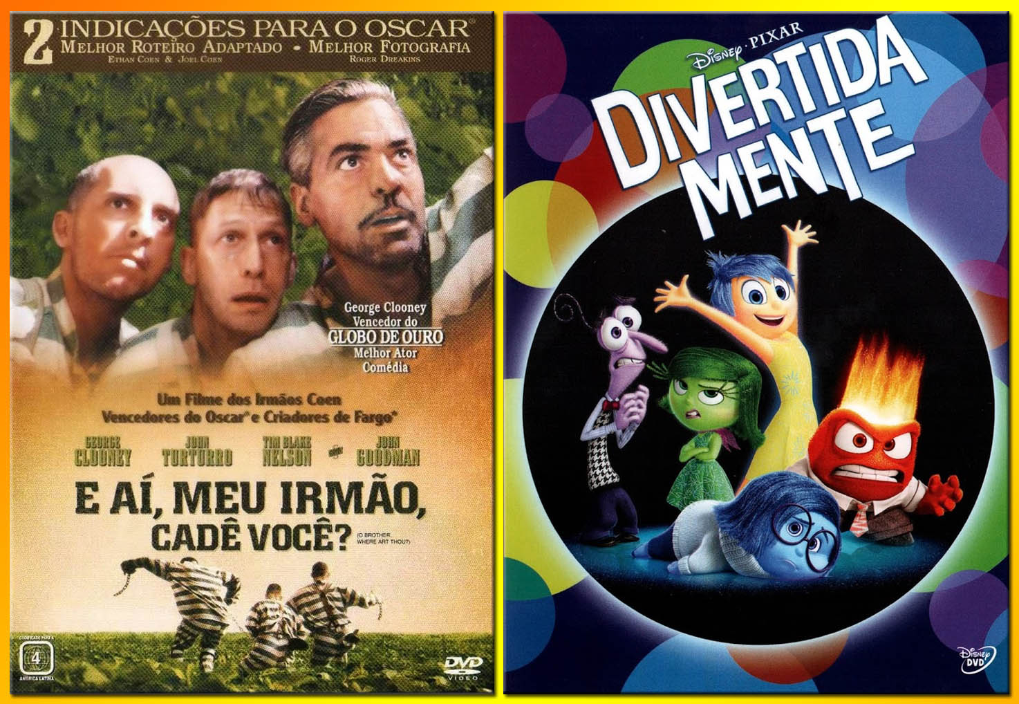 Cinema Municipal exibe DIVERTIDA MENTE e E AÍ, MEU IRMÃO, CADÊ VOCÊ?