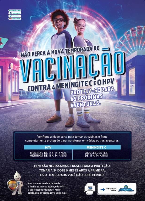 Secretaria de Saúde informa: implementadas várias doses de vacina no Calendário Nacional de Vacinação