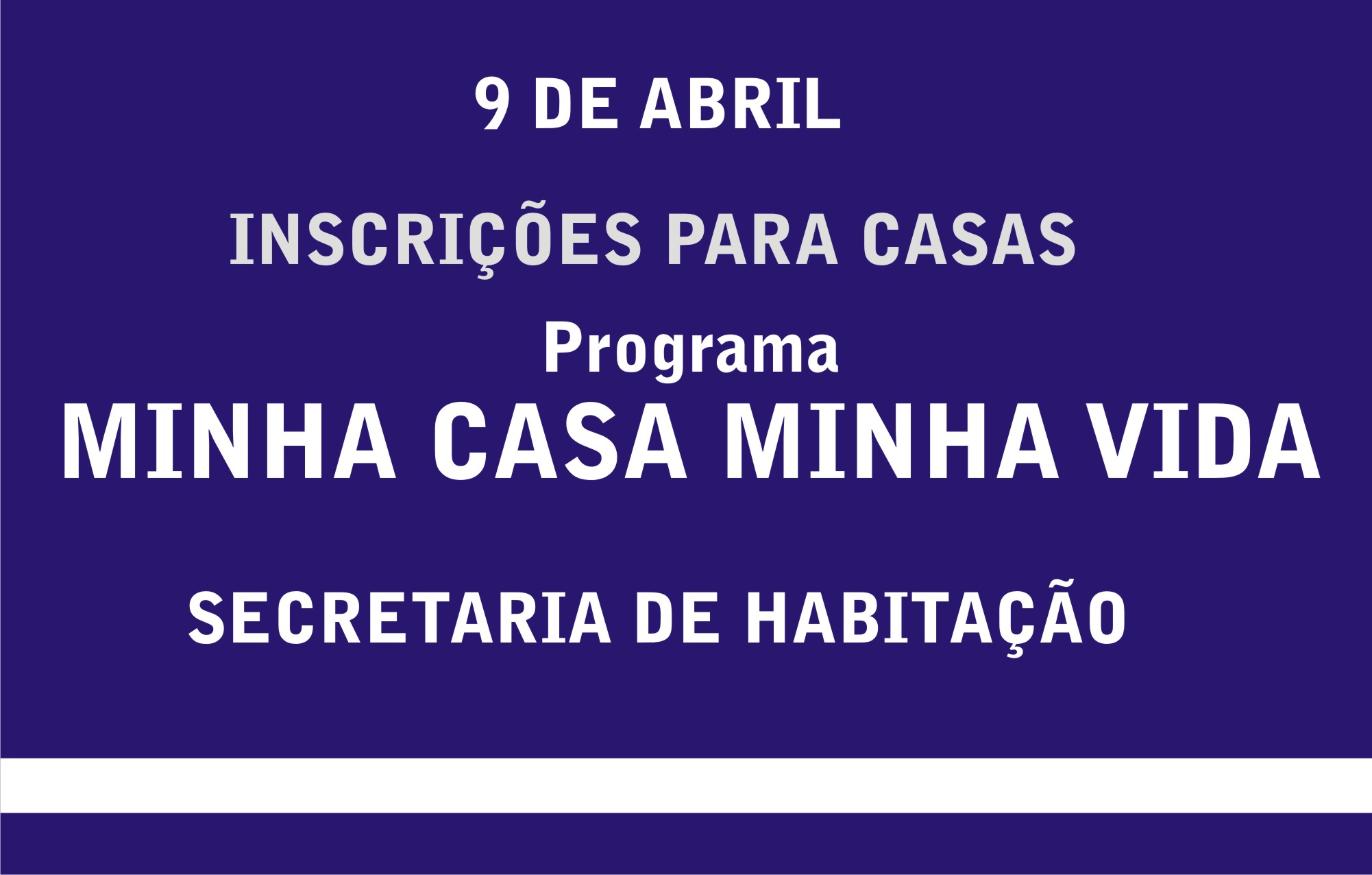 Prefeitura abre inscrições para condomínios habitacionais