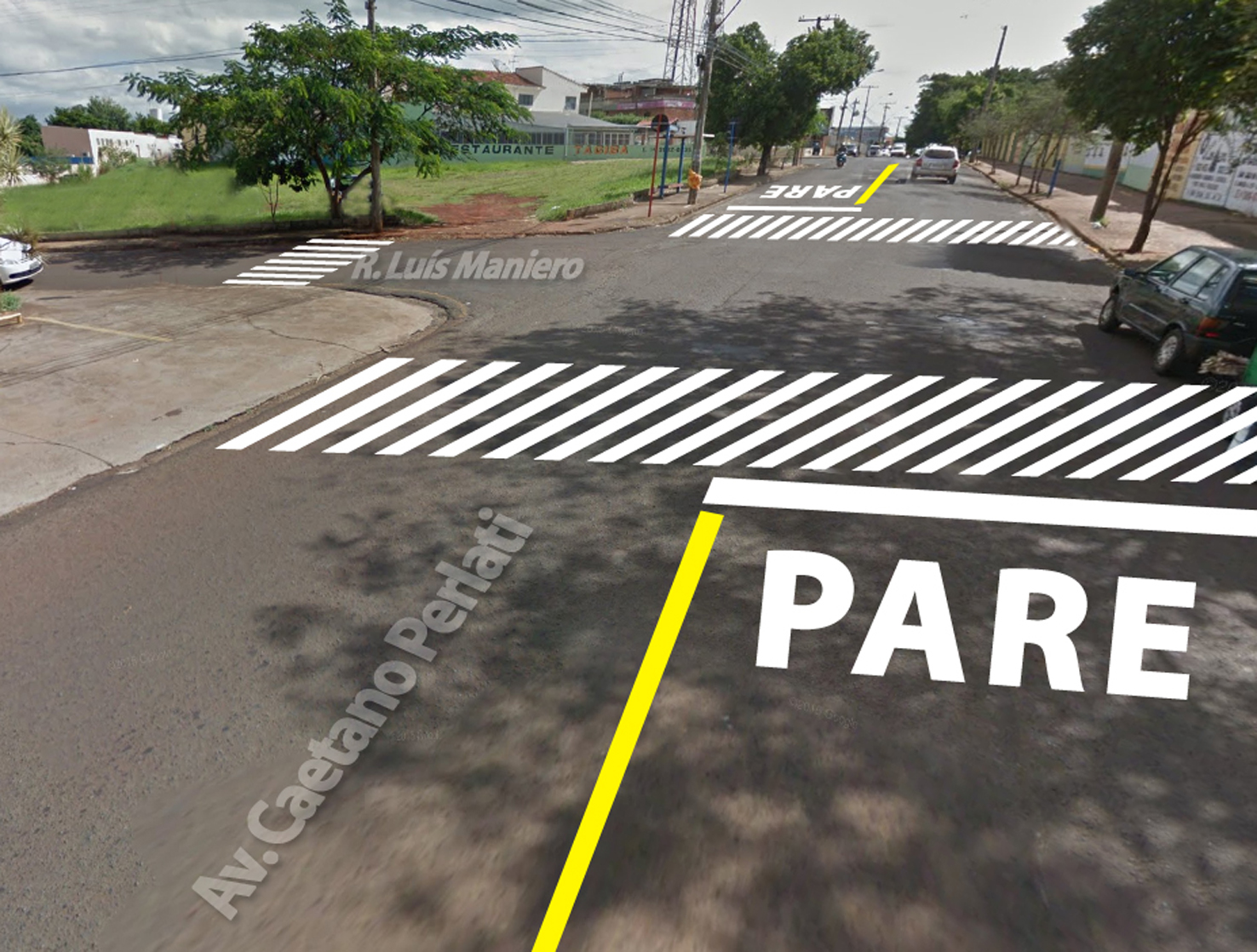 Prefeitura realiza intervenção no trânsito da Avenida Caetano Perlati
