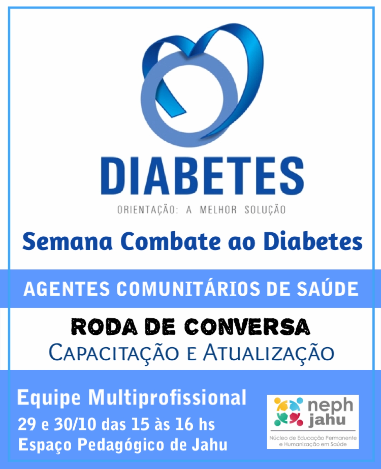 Prefeitura de Jahu promove roda de conversa sobre Diabetes