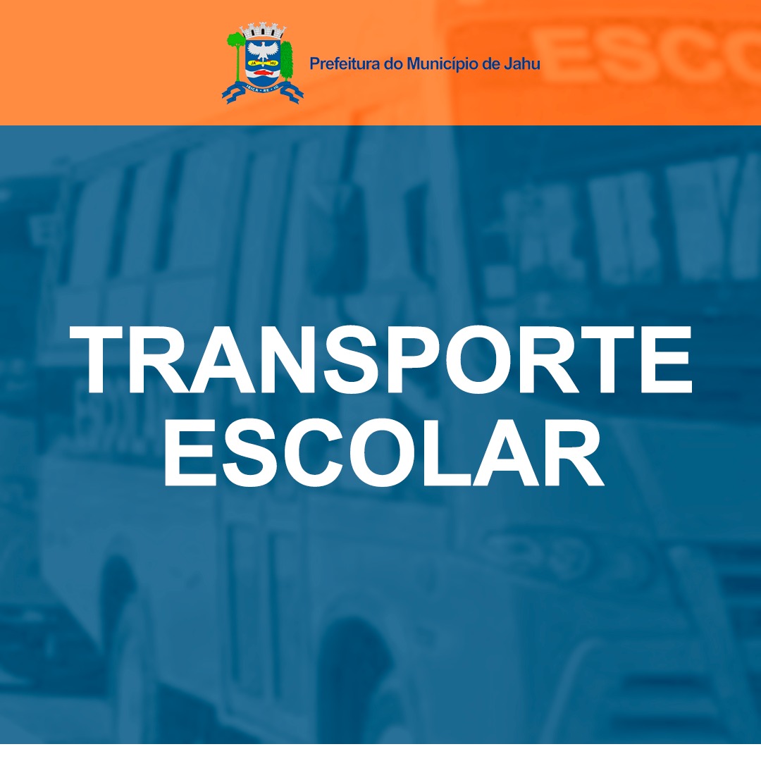 Cadastramento do transporte escolar dos alunos da rede estadual e municipal